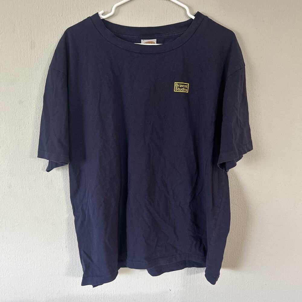 Bravest Studios XL Navy Blue Logo T Shirt